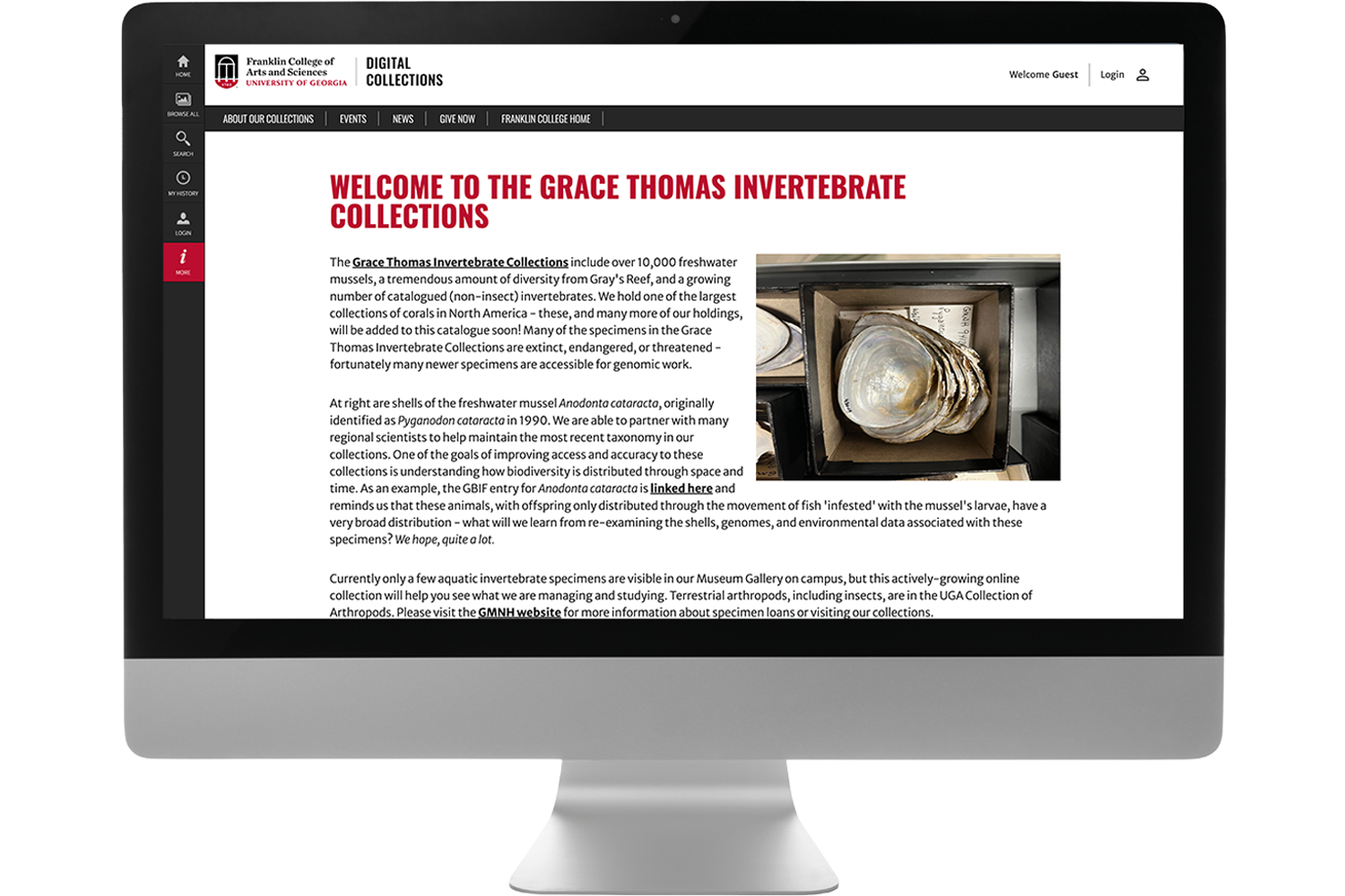 Grace Thomas Invertebrate Collection